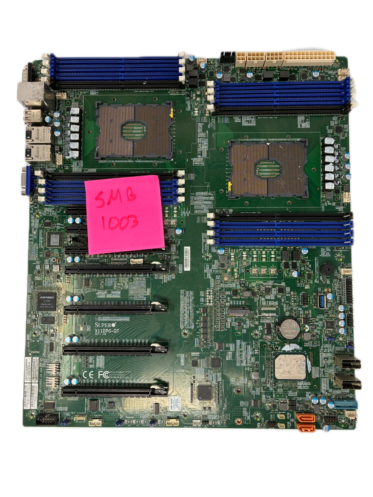 Supermicro X11DPG-QT Intel Chipset 2 Sockets LGA 3647 Motherboard FOR PARTS ONLY