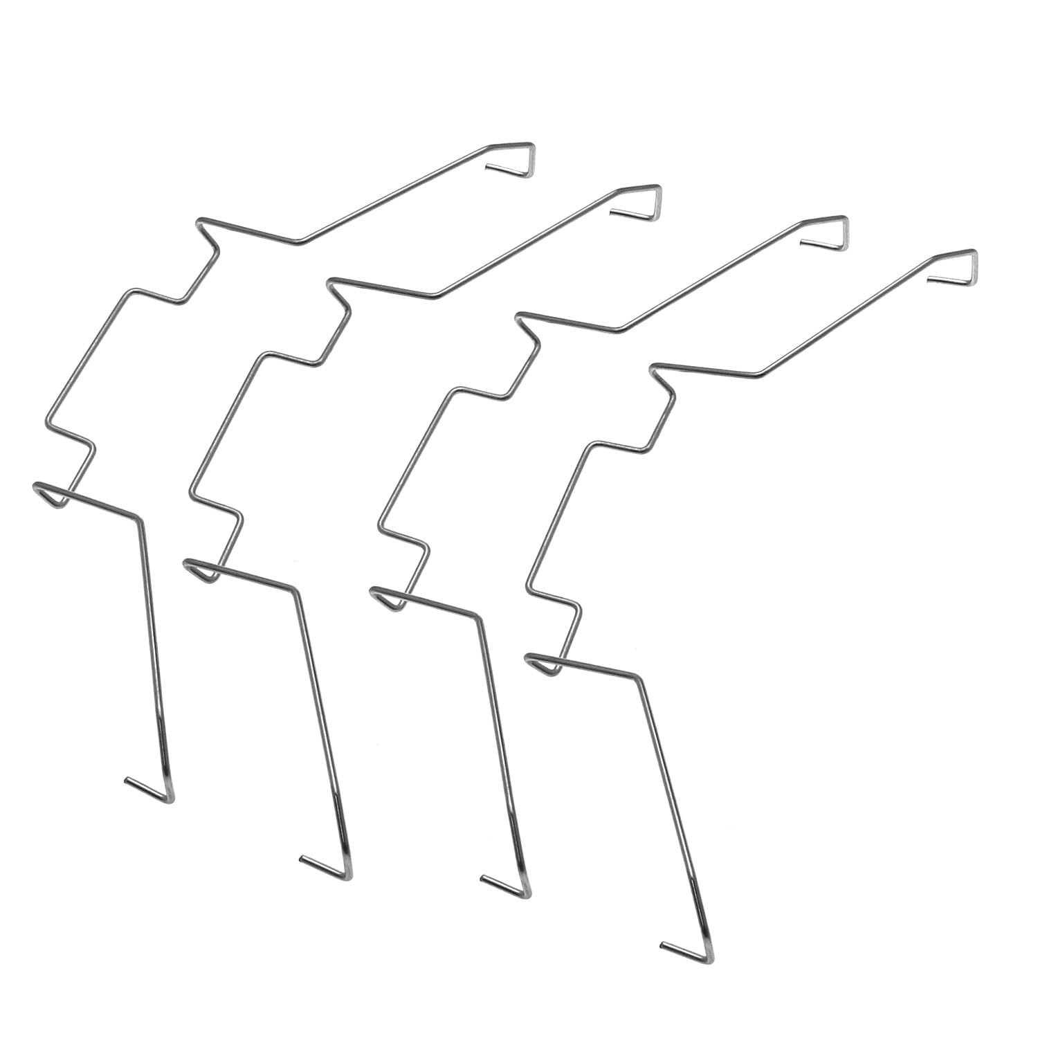 4x CPU Fan Fixing Clips for 12cm Radiator Stainless Steel Wire Buckle