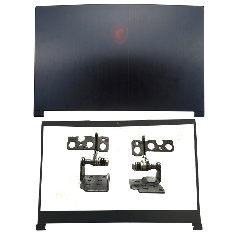 New for MSI GF63 8RC 8RD GF63VR MS-16R1 15.6"Top Lid LCD Back Cover+Bezel+Hinges