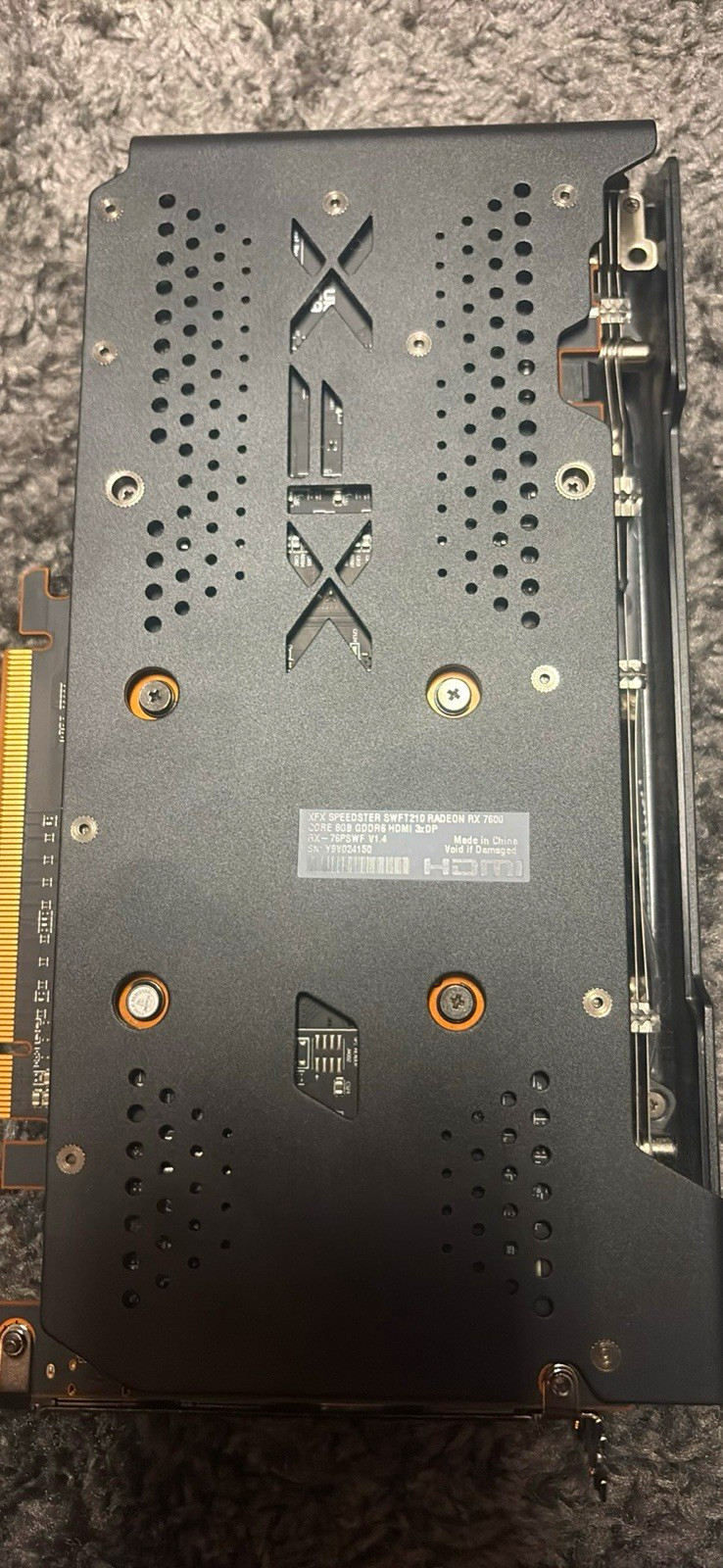 XFX Speedster SWFT210 Radeon RX 7600 8GB GDDR6 PCIe HDMI/DP DX12