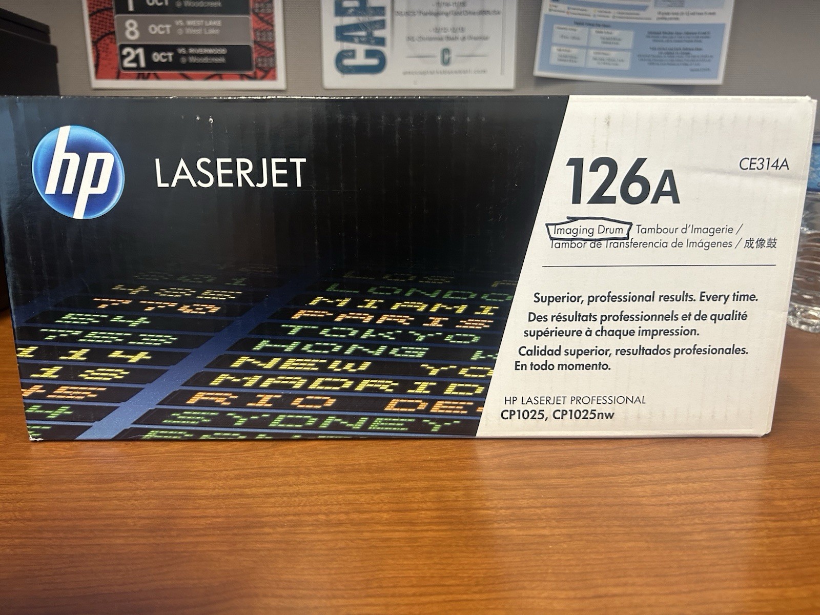 HP 126A Black Toner Cartridge Laser Imaging Drum CE314A OEM New Sealed