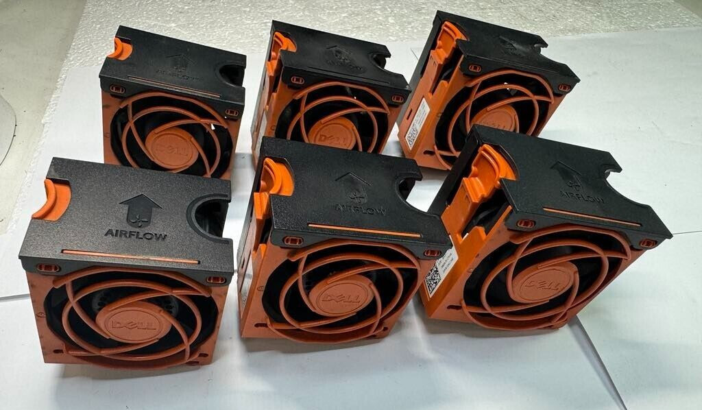 Lot of 6 Dell 03RKJC NCJH0 Power edge Server R720 R720xd Cooling Fan