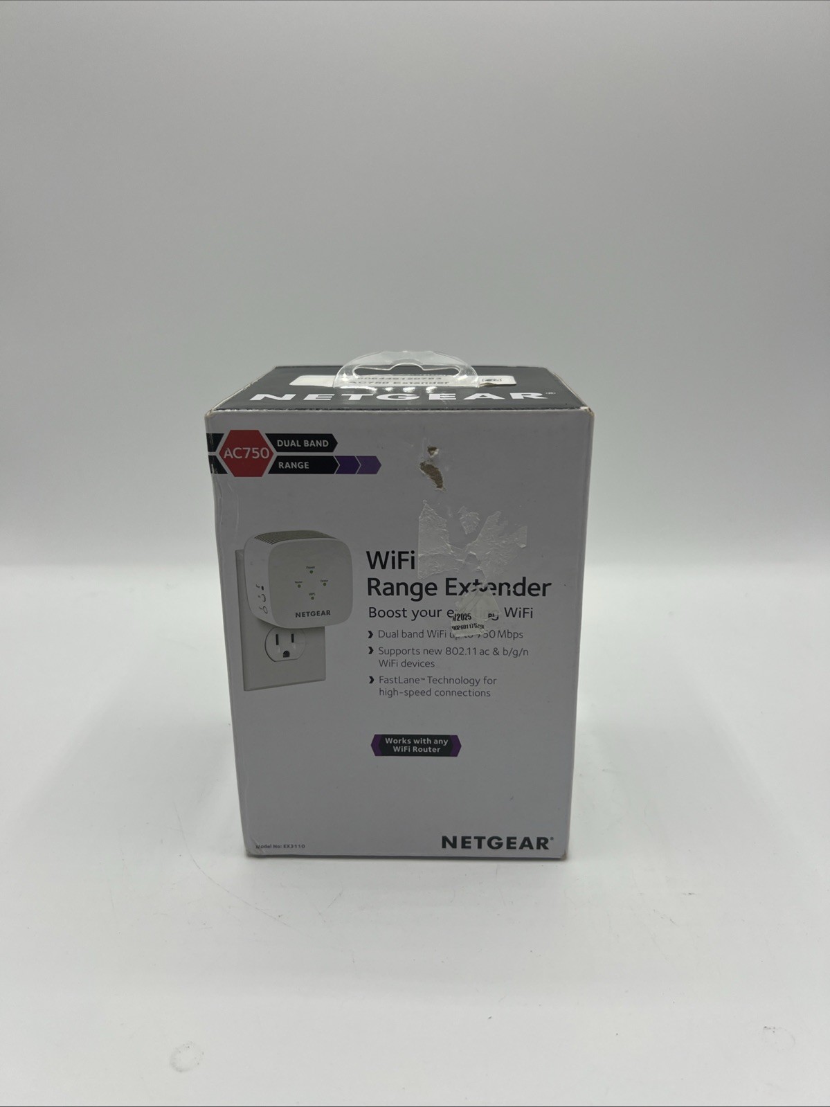 Netgear EX3110 AC750 WiFi Wall Plug Range Extender and Signal Booster