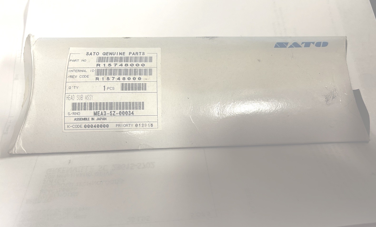 Sato R15748000 GY412 Print Head 4.1" - 305DPI