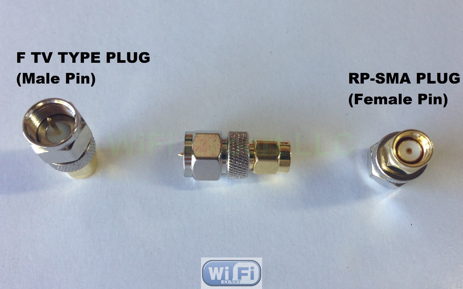 F Type Male Jack to RP SMA Male Plug Straight Adapter RF Connector Converter USA