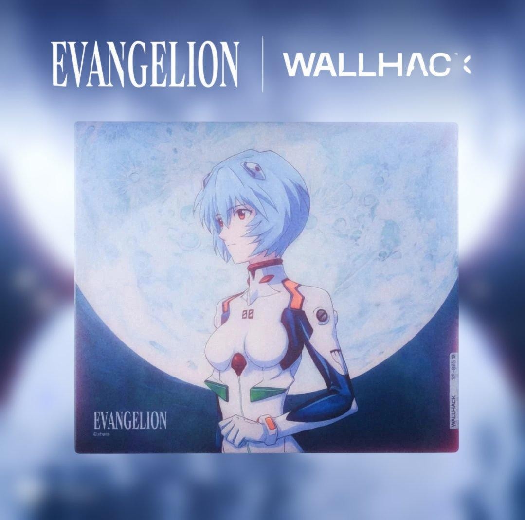 Wallhack SP-005 Evangelion Rei Ayanami Limited Edition Glass Mouse Pad