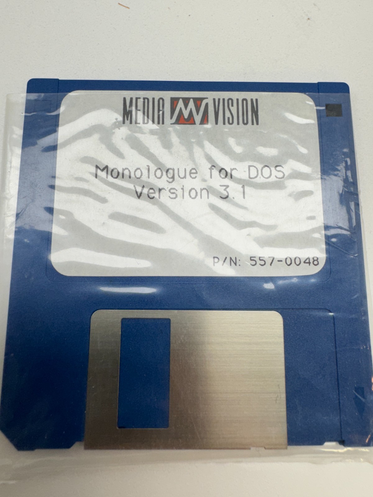 Media Vision Monologue for DOS Version 3.1 3.5" Floppy Disk Vintage Software