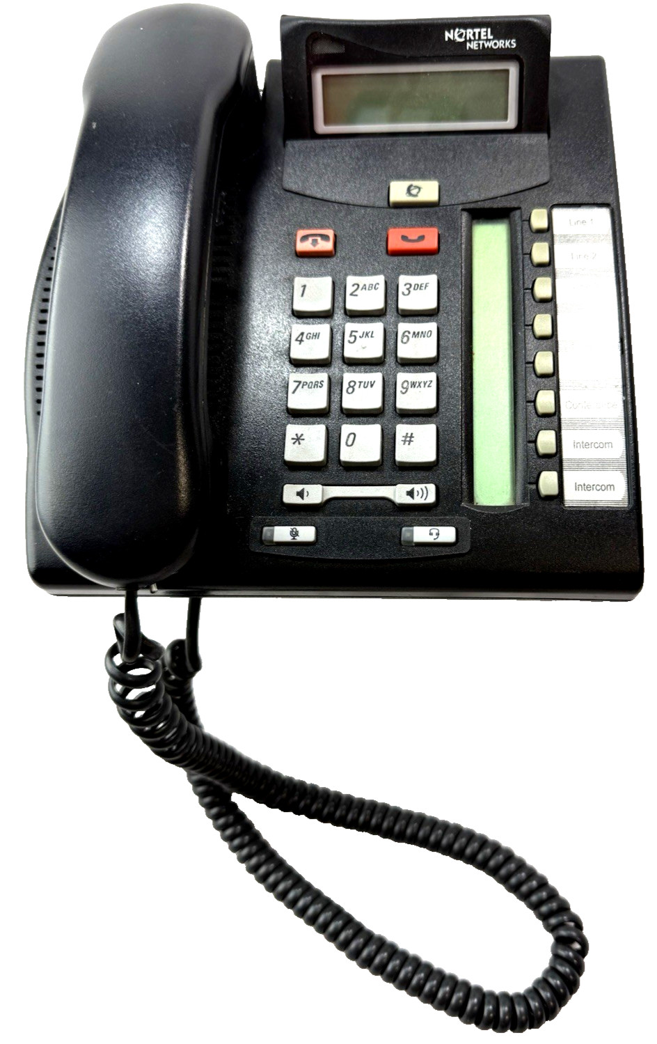 Nortel networks T7208 Charcoal 8 Button Display Speaker Telephone NT8B26AABLE6