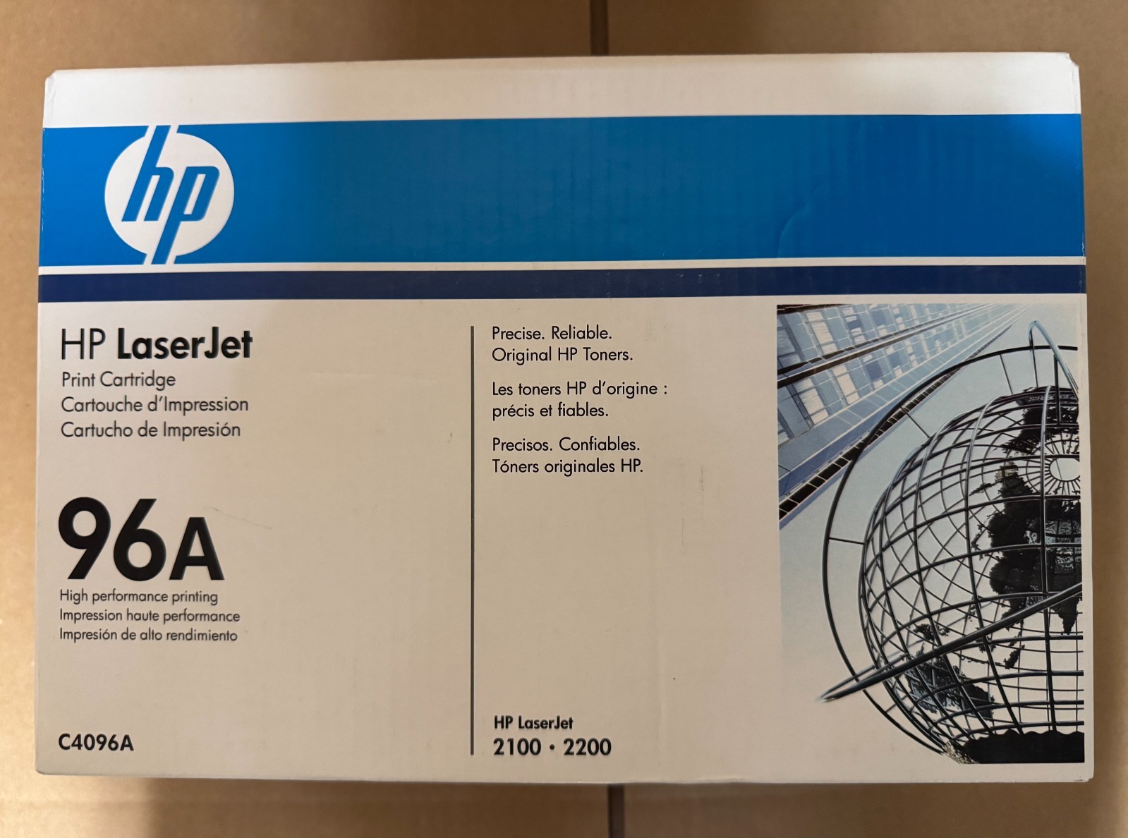 HP 96a C4096A Genuine Black Toner Cartridge for LaserJet  2100/2200 -New Sealed