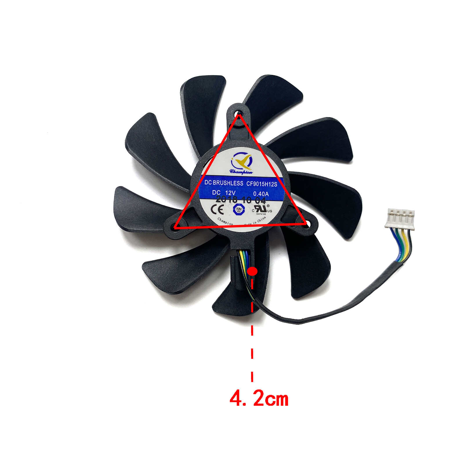 85MM Cooling Fans Graphic Card Part for ASL GTX1660 1660ti 6GB ITX Graphic Card