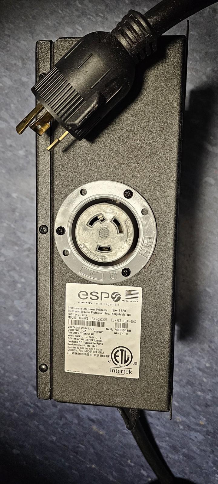 ESP XG-PCS-L630-GNS KM Power Conditioner 30A 208/230V pre-own
