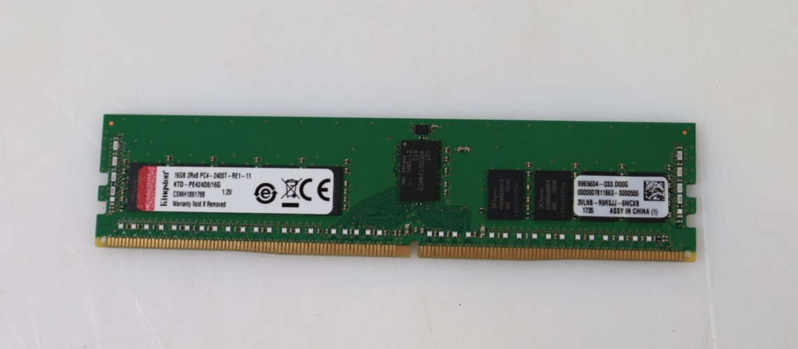 16GB Kingston KTD-PE424D8/16G 2400MHz PC4-19200 RDIMM DDR4 Server Memory