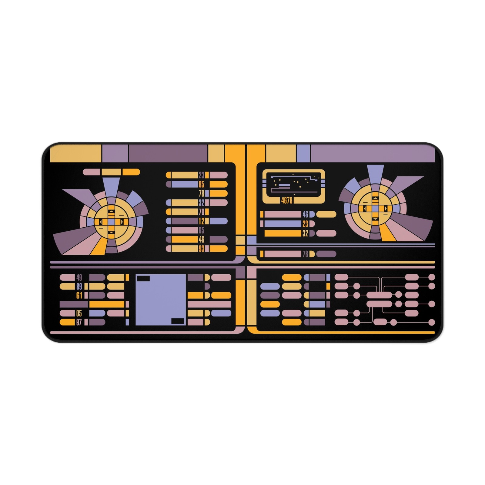 LCARs Desk Mat - Star Trek Desk Accessory - Home Decor Gift