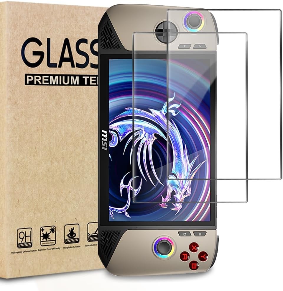 Gaming Handheld Glass Screen Protector Saver for MSI Claw/Rog Ally X/Legion Go S
