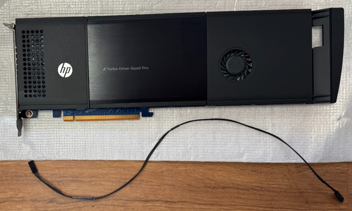HP 841969-001 804086-002 Z Turbo Drive QUAD Pro PCIe M.2 NVMe SSD Adapter - MINT