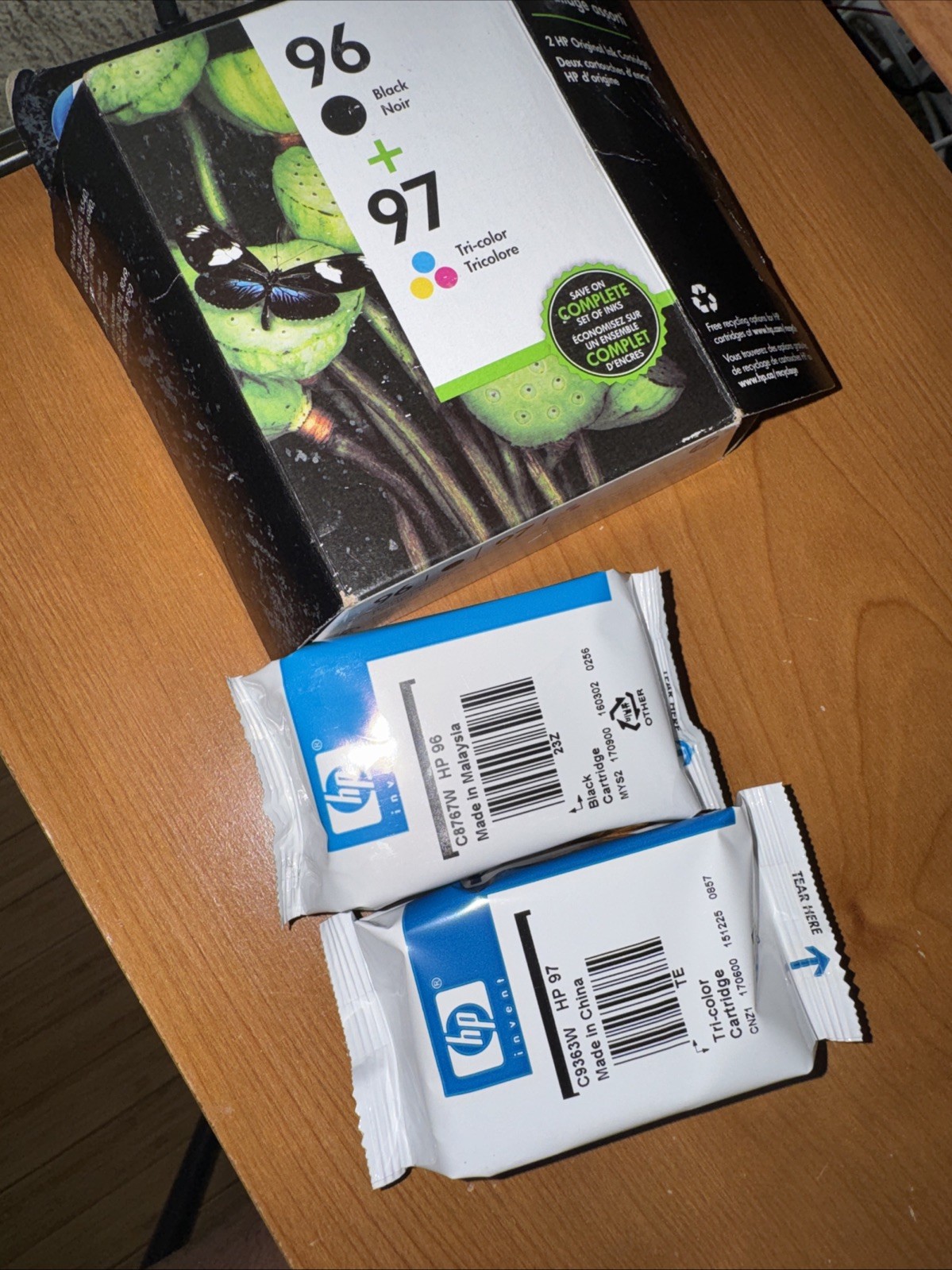 HP 96/97 Combo-pack Inkjet Print Cartridges Tri-Color + Black Expired