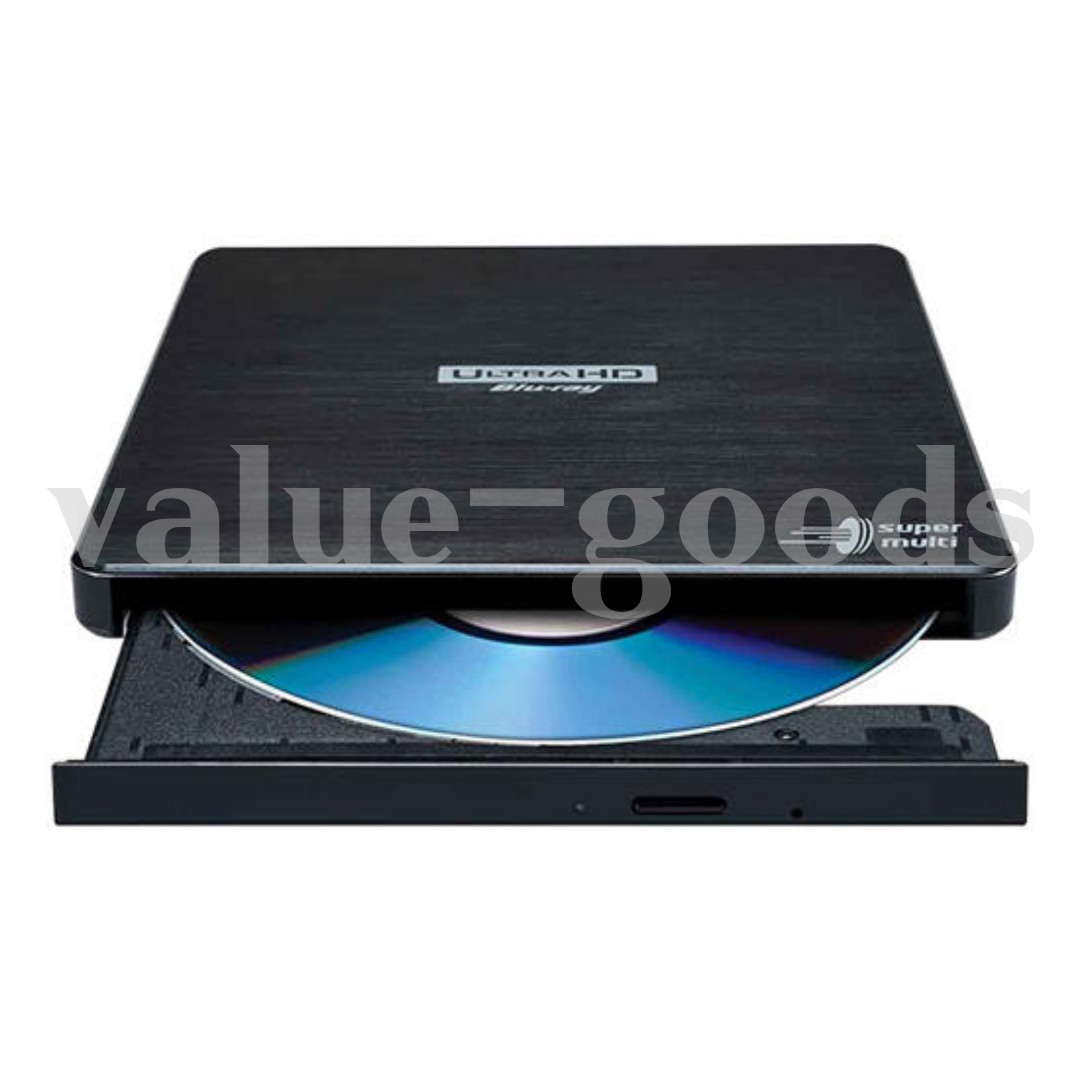 Hitachi-LG Storage BP60NB10 Portable External 6X Ultra HD 4K Blu-ray Burner NEW/