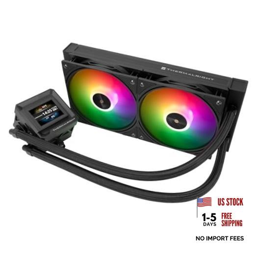 FW 240 SE ARGB Black-AIO CPU Liquid Cooler,IPS LCD Screen with 320 * Black-240