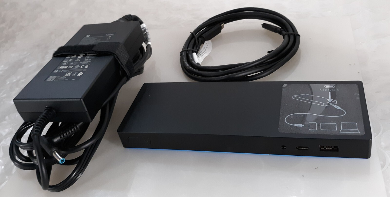 HP USB-C Dock G4 L13898-002 HSTNH-U601 Docking Station w/ OEM 120w AC +USB-C