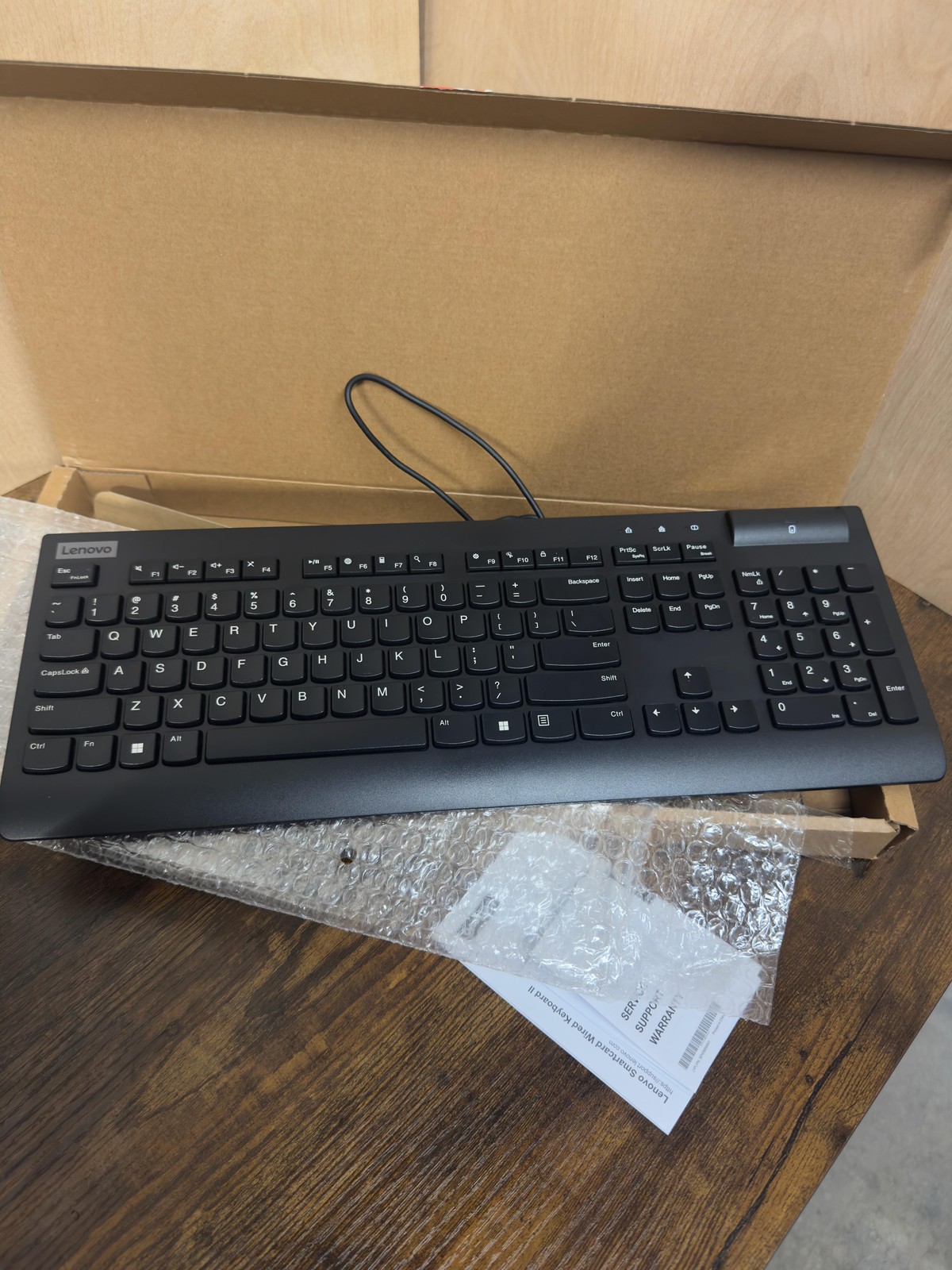 Lenovo Smartcard Keyboard II USB Black US English KB319U 4Y41B69353 Smart Card