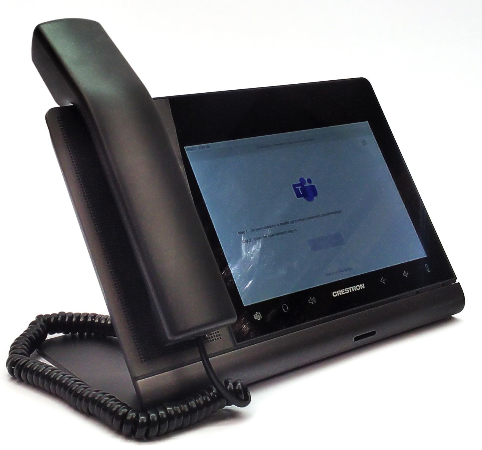 Crestron Flex 8" Audio Desk Phone with Handset for Microsoft Teams UC-P8-T-HS