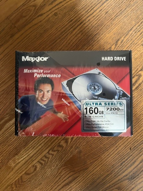 MAXTOR Ultra Series 160GB 7200 RPM Ultra ATA/133 Internal Hard Drive-NEW SEALED