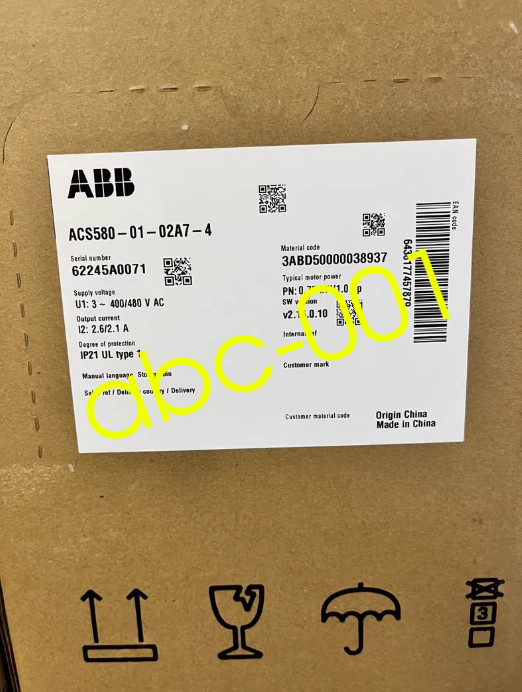1Pcs ACS580-01-02A7-4 ABB INVERTER Brand New Expedited Shipping DHL FEDEX UPS