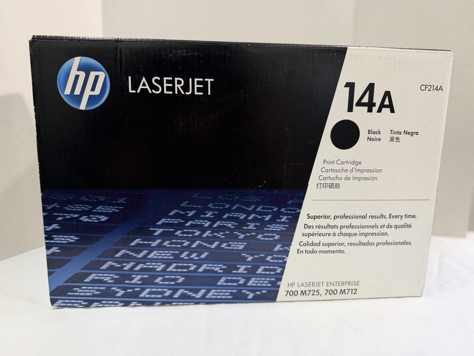 Genuine HP 14A CF214A Black OEM Toner Print Cartridge M712 M725 - Sealed Box