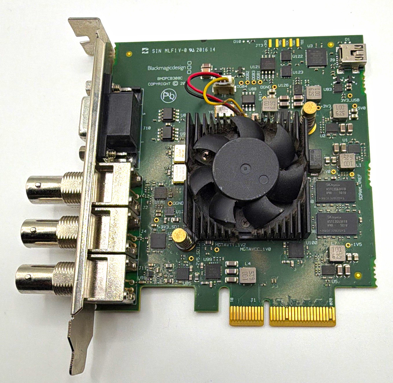 Blackmagic Design BMDPCB308C PCIe Video Capture Card Coax BNC 3-Port