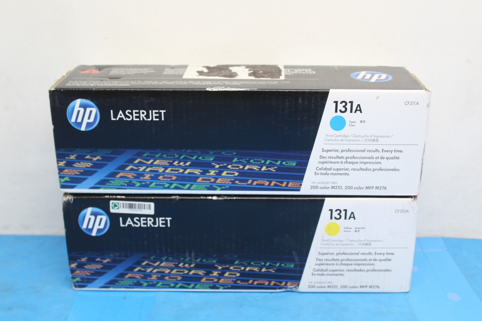 LOT-2 HP 131A Color 1xCF211A-Cyan 1xCF212A-Yellow Toner Cartridge SEALED T9-C5