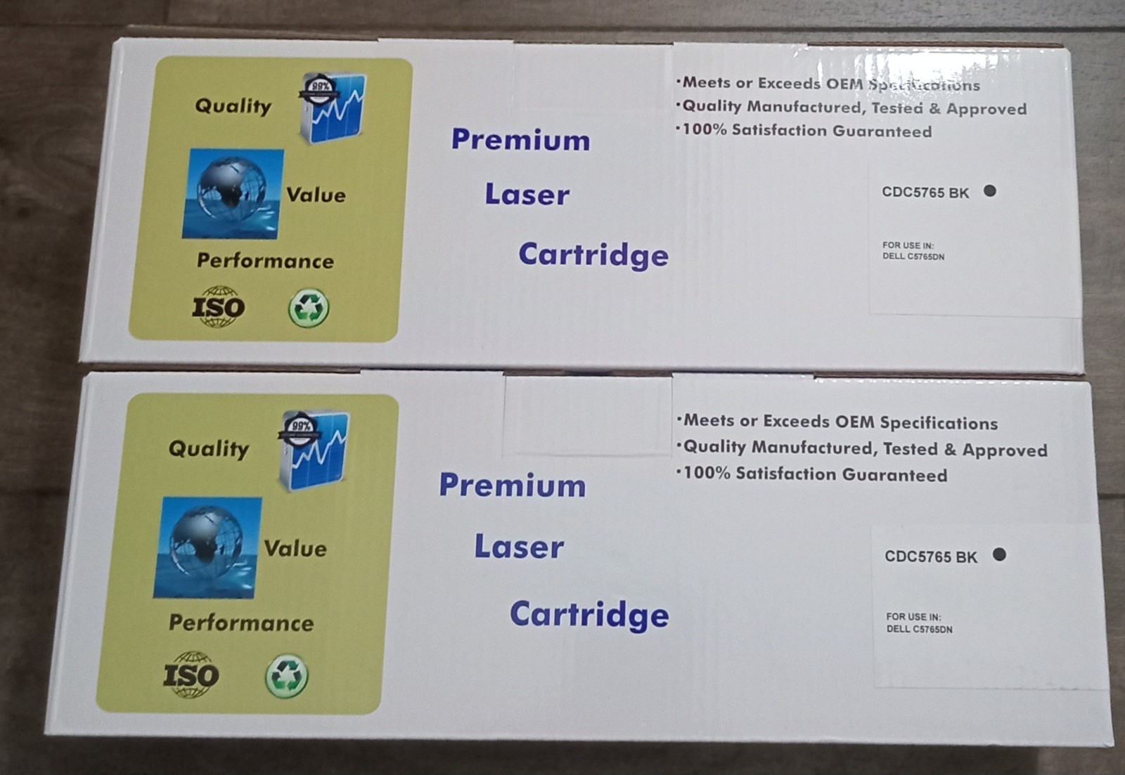 2-PACK Premium Laser Cartridge Black CDC5765 BK Dell