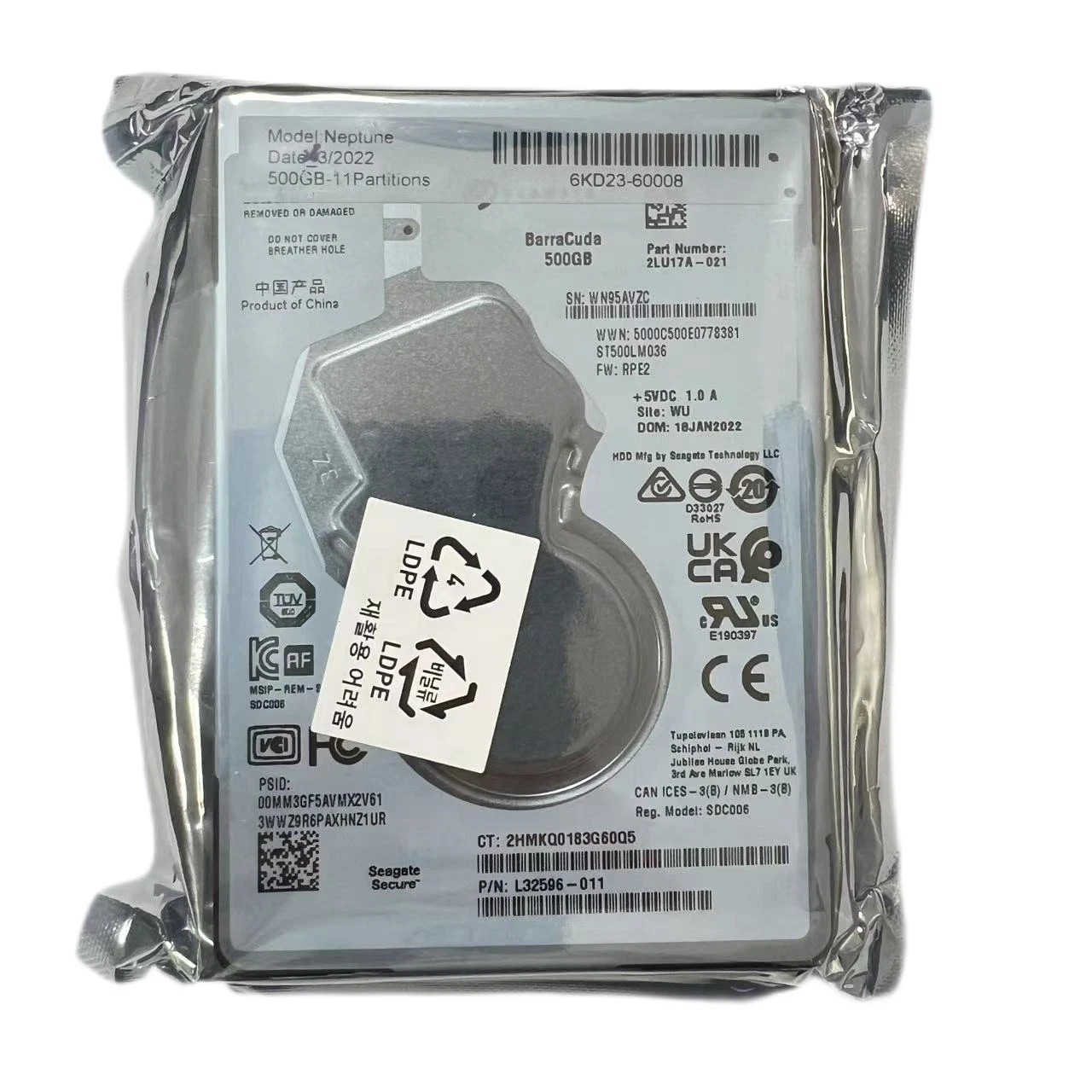 6KD23-67005 Hard Disk Drive SV Fit For HP PageWide XL3600 PS DR 500GB HDD New