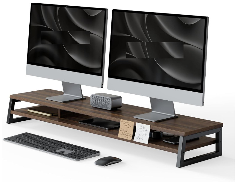 Soporte Elevador Doble para Monitor de Escritorio, Soporte para Monitor de Compu