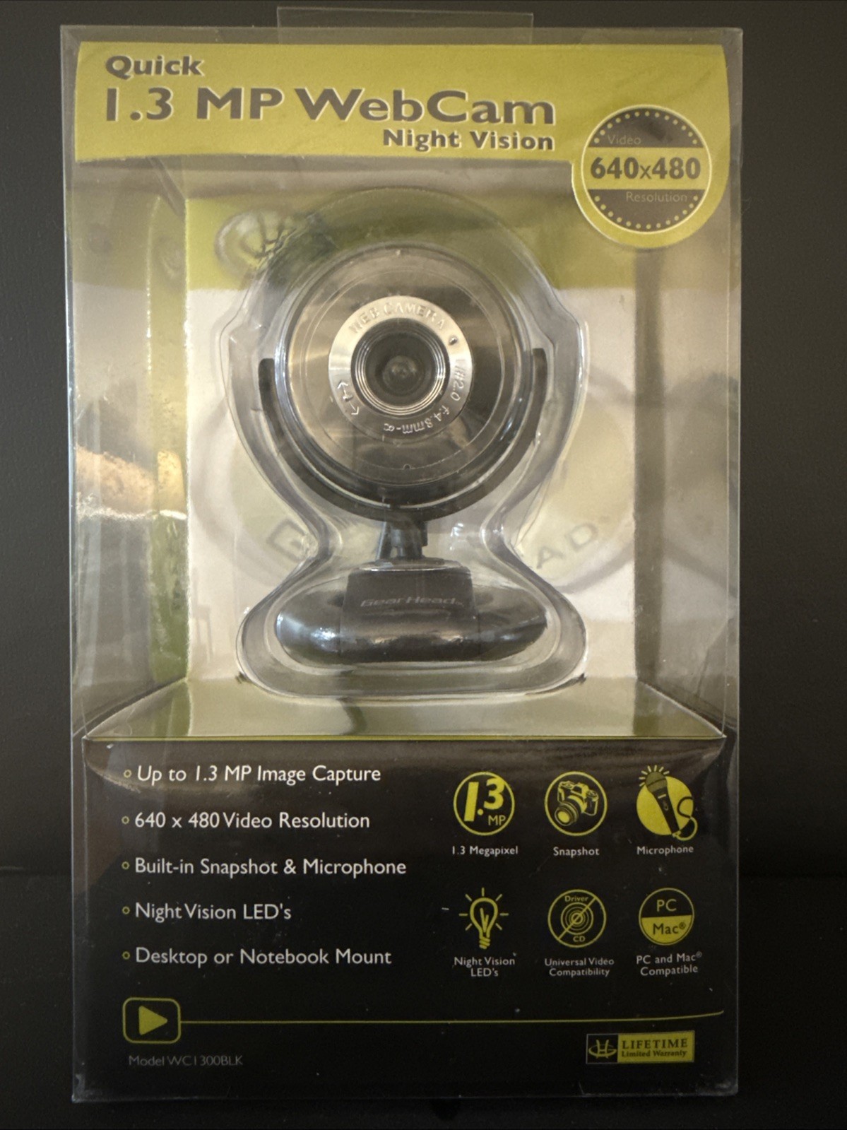 Quick 1.3 MP WebCam with Night Vision