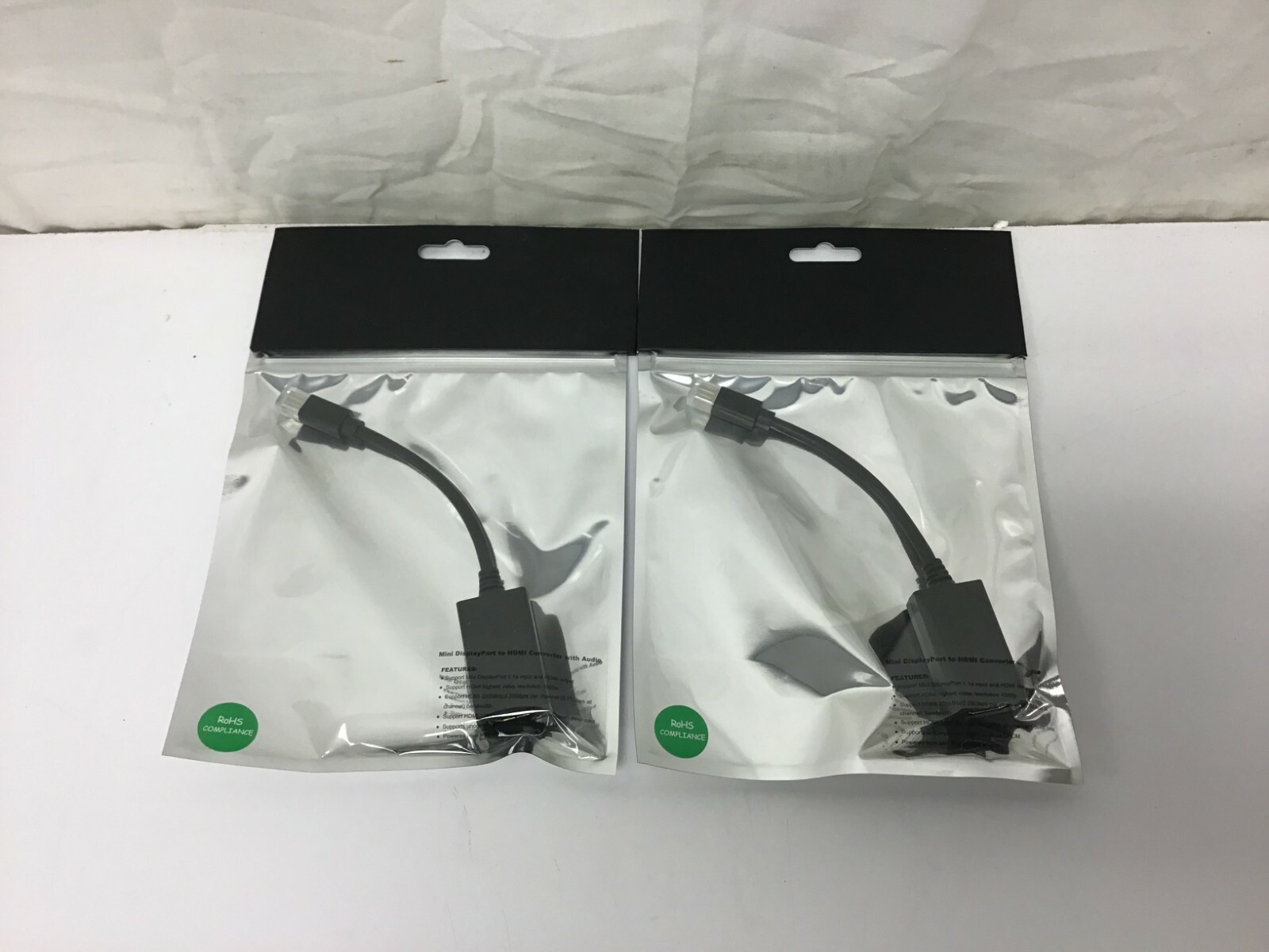 2 NEW Monoprice MDP-H-HDMI-F Mini DisplayPort 1.1 to HDMI Adapter, Audio Support