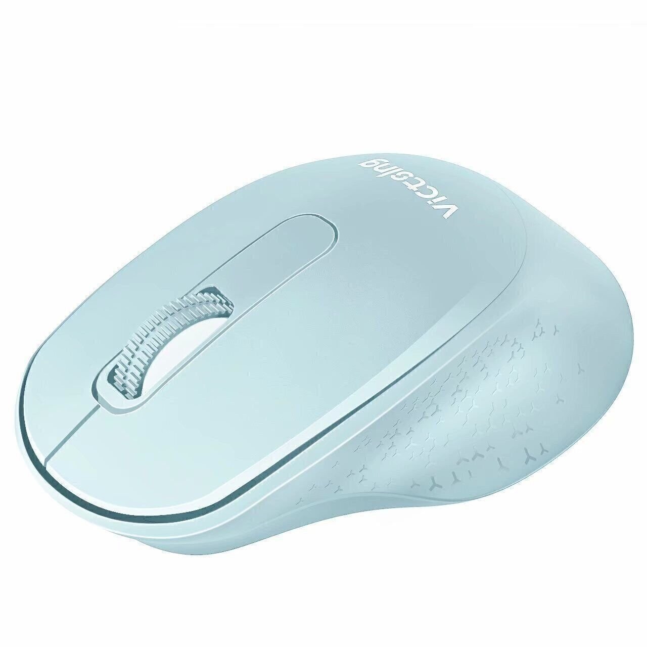 VicTsing Mint Green Mini Ergonomic Wireless Mouse 2.4G with USB Receiver