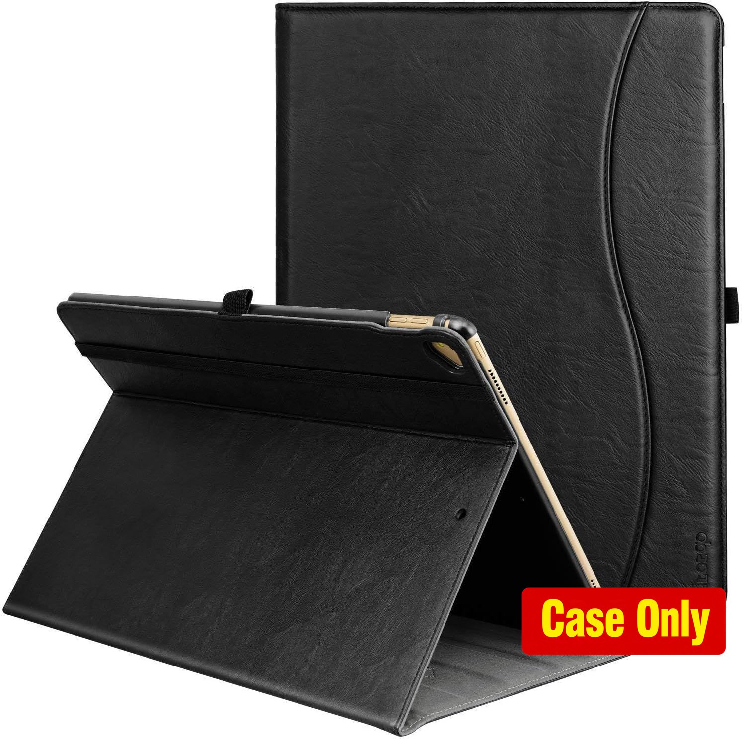 Case for iPad Pro 12.9 inch 2017/2015, Premium Leather Folding Stand Folio Cover