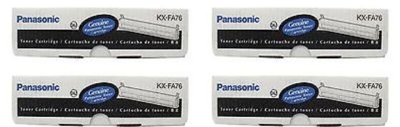 4 Genuine Factory Sealed Panasonic KX-FA76 Toner Cartridges