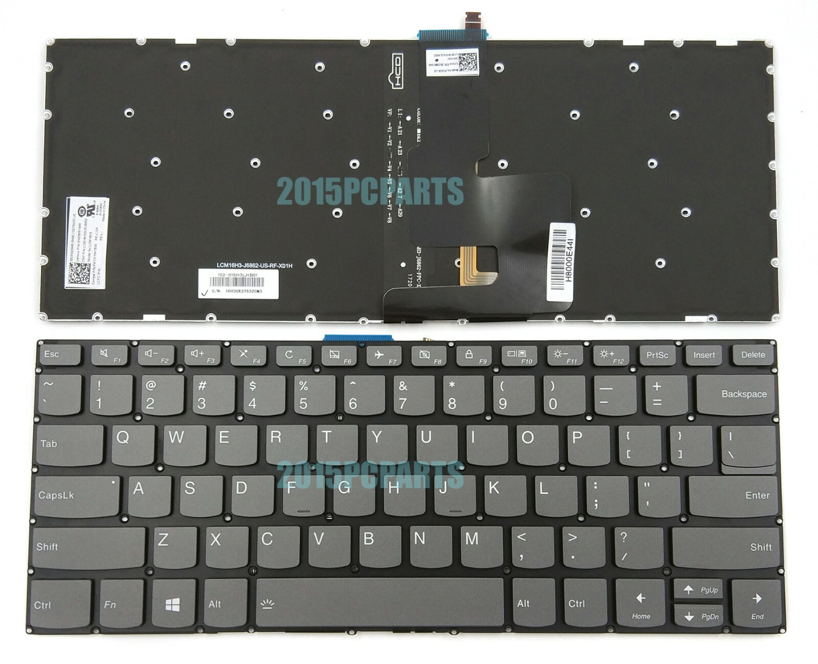 New Lenovo IdeaPad Flex-15 Flex-15IIL Flex-15IML Flex-15IWL Keyboard US Backlit