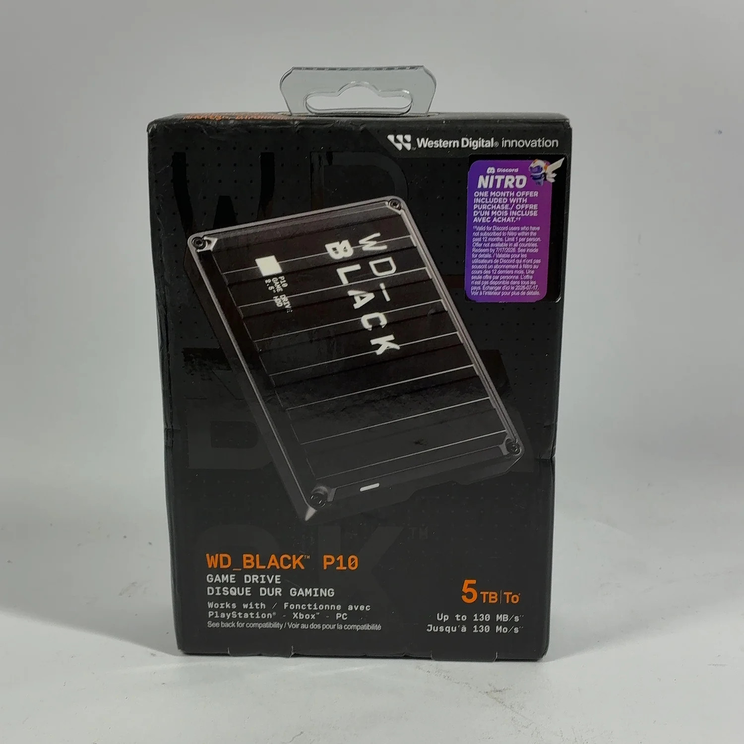 New Western Digital WD 2.5" WD-BLACK P10 5TB Micro USB-B to USB-A HDD 
