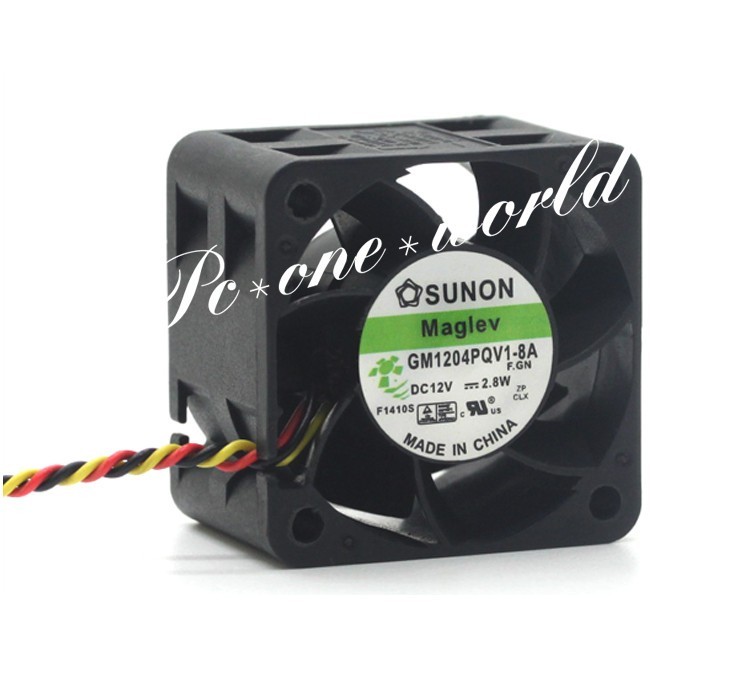 For SUNON GM1204PQV1-8A 40*40*28mm 4028 DC 12V 2.8W 3 wires Maglev Cooling Fan