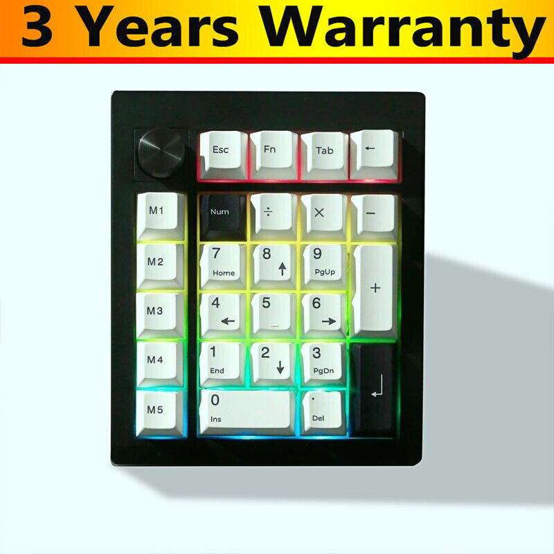 GMK26 Black 3-Mode Mechanical Keyboard KIT Bluetooth Gasket Number Pad Hot Swap