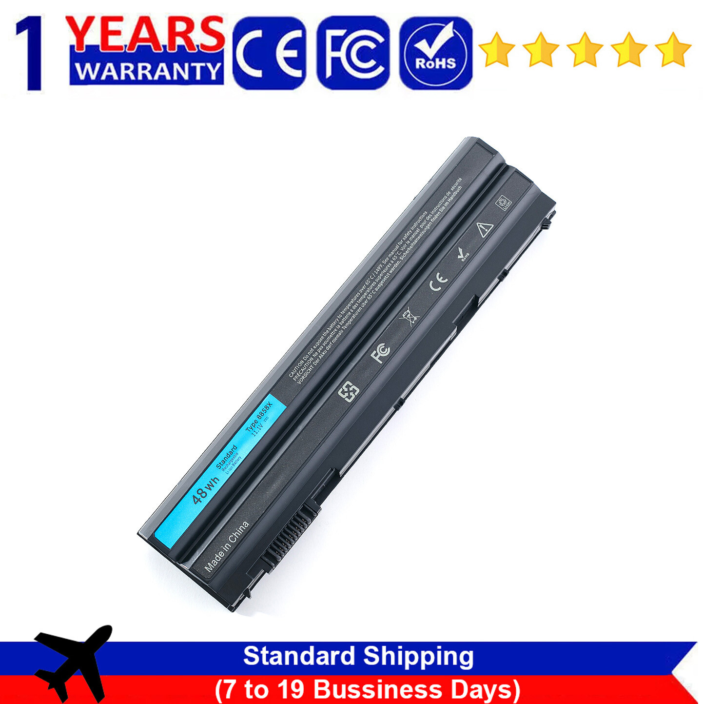 8858X Battery For Dell Inspiron 15 7520 5520 5720 451-11695 T54FJ 48Wh 11.1V