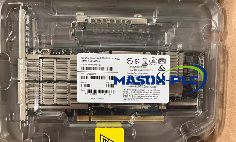 1PCS ConnectX-7 200 Adapter 200G MCX755106AS-HEAT  new via FedEx or DHL