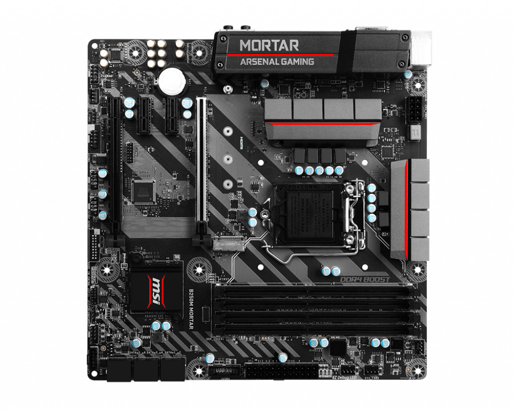 B250 MSI Motherboard B250M-MORTAR LGA1151 Intel ddr4 Usb3.0 dvi hdmi MATX