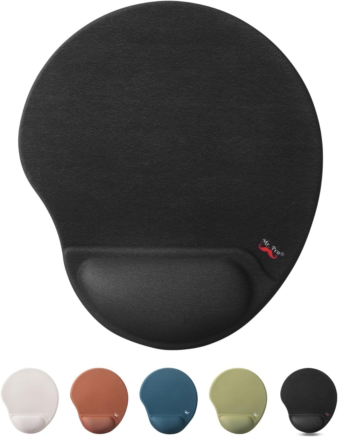 Mr. Pen- Mouse Pad with Wrist Support, Ergonomic Pad, Gel Gaming Support Black 