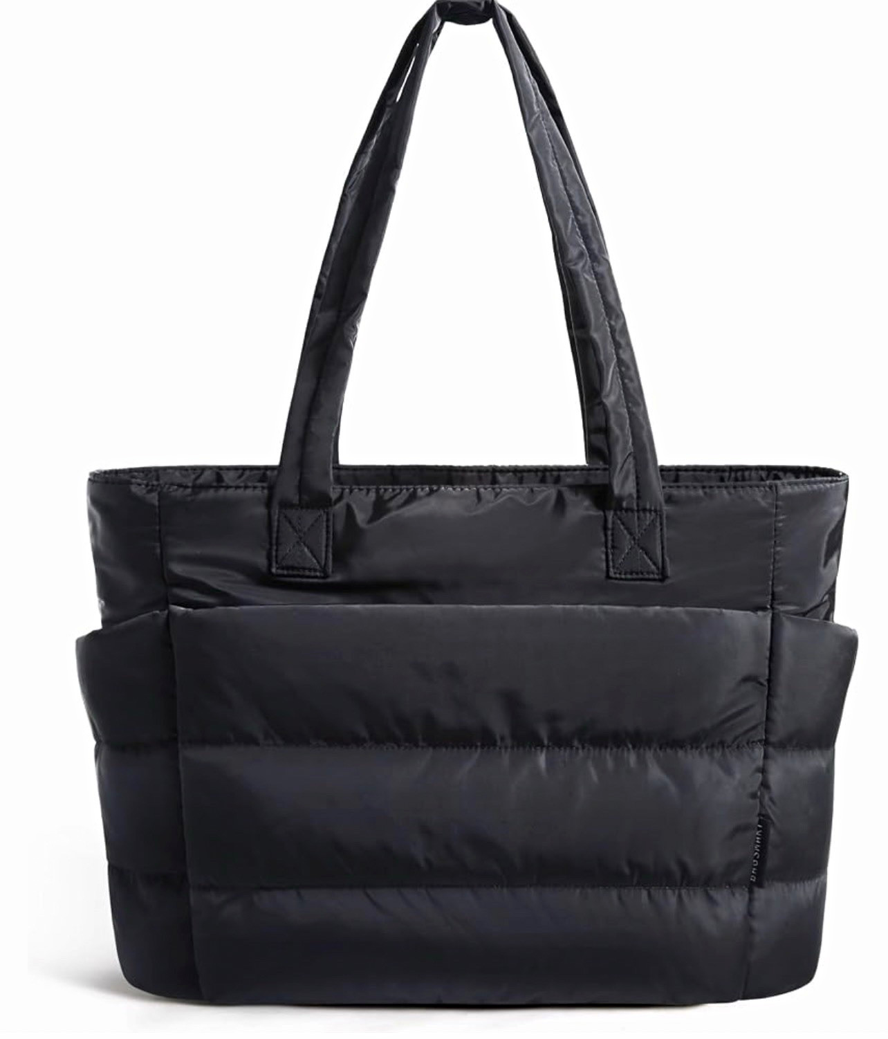 BAGSMART Puffy Tote Bag for Women, Lightweight Work Tote Handbag 20L for 15.6" L