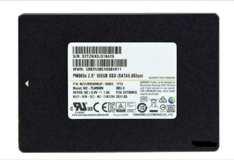 Samsung PM863a 960GB SSD MZ-7LM960N – 2.5" SATA III, Enterprise Grade 70%+