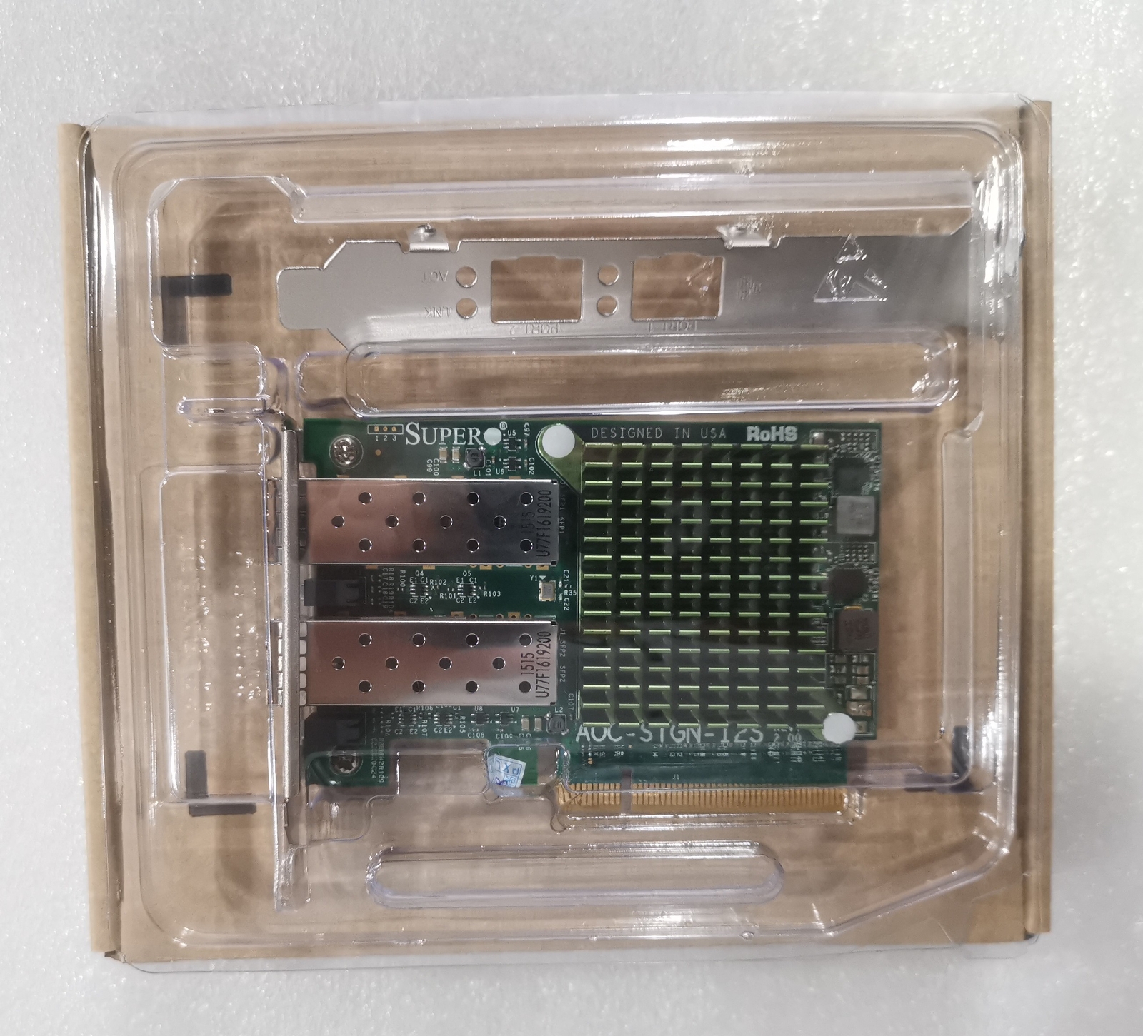 Supermicro Dual Port 10GB Ethernet Adapter AOC-STGN-I2S X520-DA2 REV 2.0