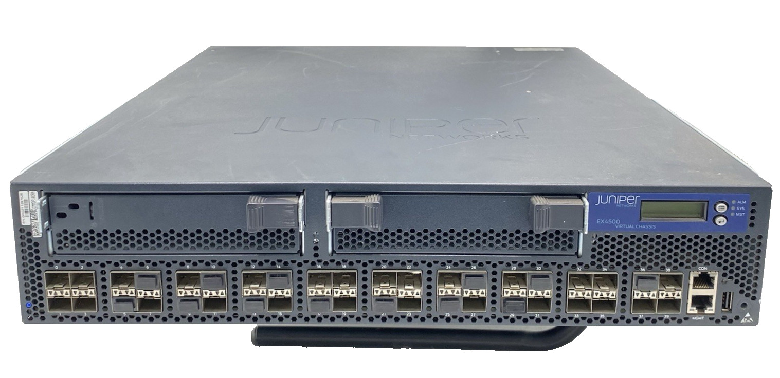 JUNIPER EX4500-40F-VC1-FB REVA 10GbE 48 SFP+ Ports / NO PSU